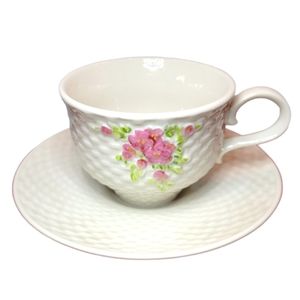 Vtg 1985 Teleflora Coffee Tea Hot Chocolate Cup & Saucer Floral